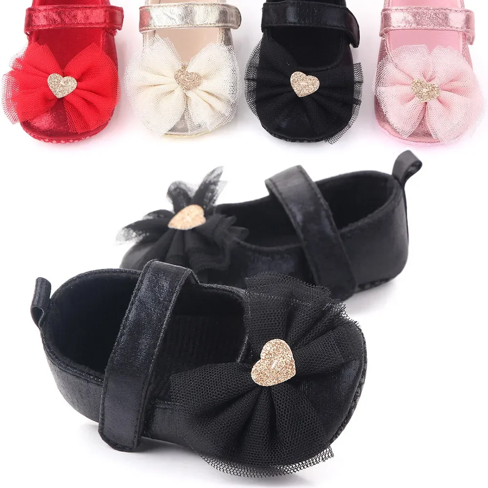 Baby Girl Shoes Comfortable Butterfly-knot Artificial Leather Cotton Sole Shoes Fashion First Walkers Kid Shoes Chaussures Fille 2