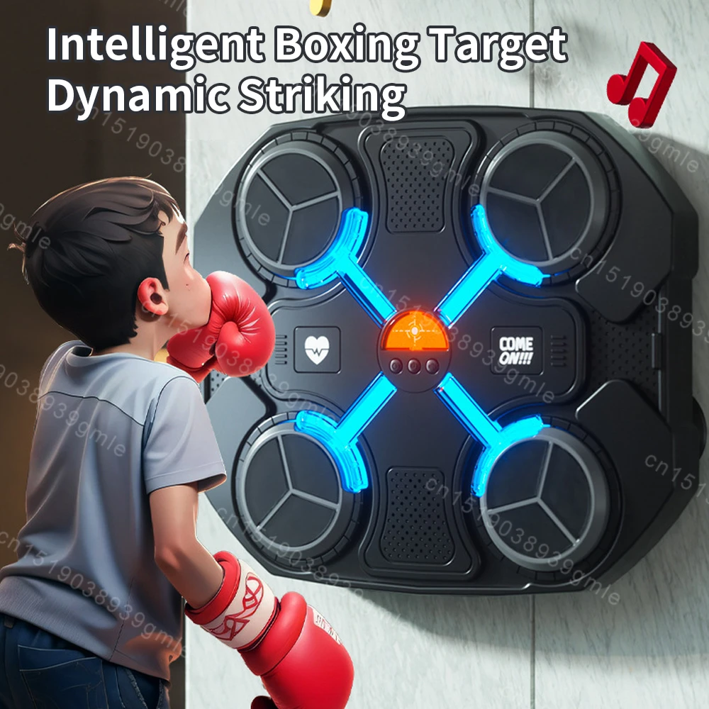 Máquina De Boxeo Musical Con Bluetooth Y Luces LED - Entrenamiento En Casa