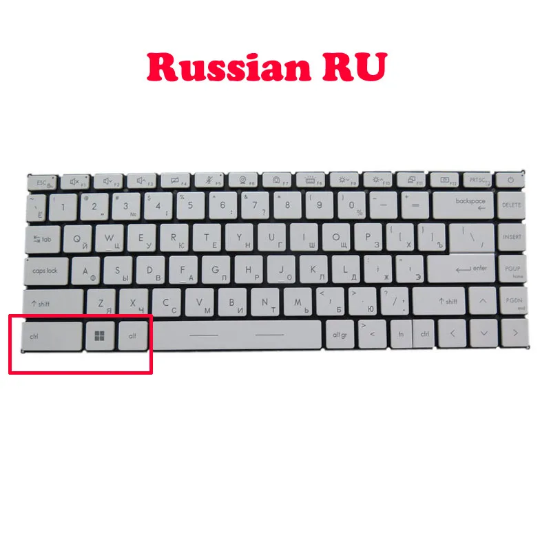 

Монохромная клавиатура с подсветкой для MSI Creator 15-A10SF A10SE A10SGS A10SDT A10UE A10UG A10UH A10UGT A10UHT MS-16V2 MS-16V3 P15-A10