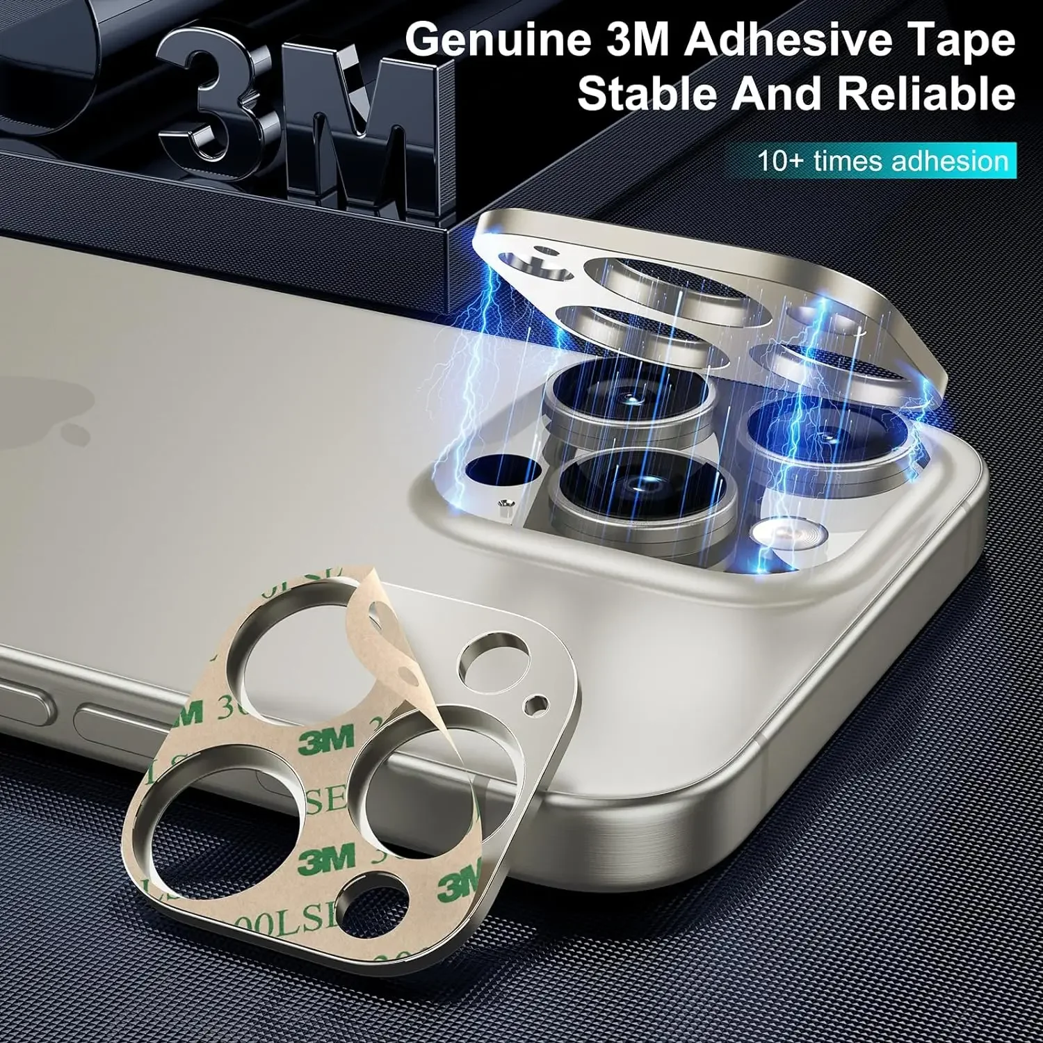 Titanium Gray Metal Camera Lens Protector - Premium Protection Cover Accessories