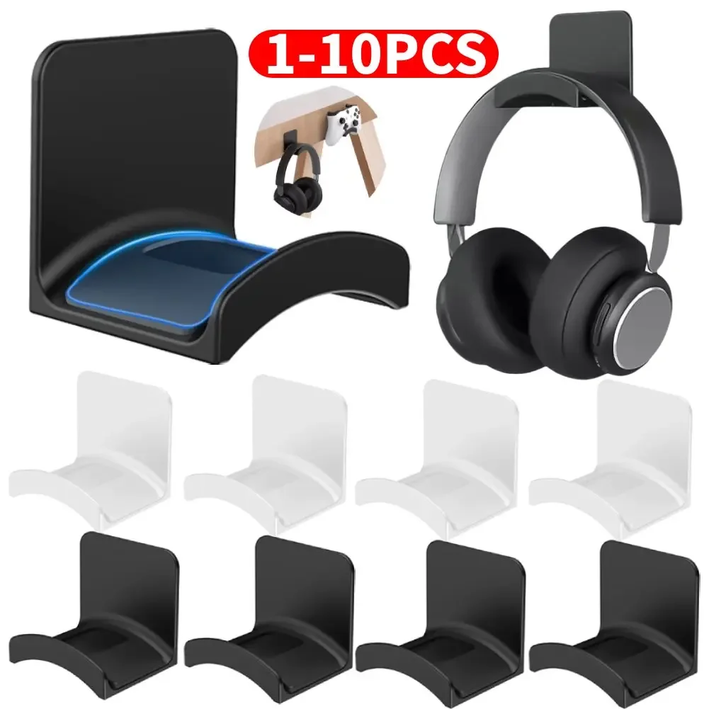 Plastic Headphone Stand for Wall Desk Mounting