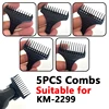 KM-2299 0mm Hair Trimmer Limit Comb Universal Black Guards Hairdresser Hair Cutting Guide for KM-1931 1 2 3 4 5mm 1