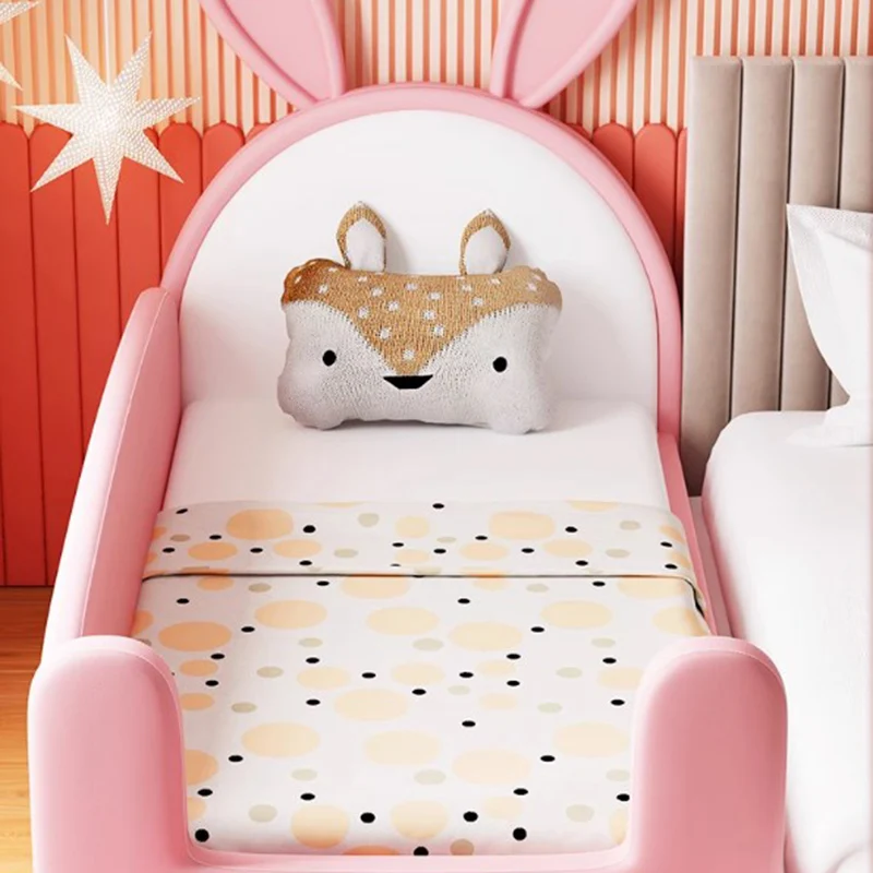 Princess Luxury Baby Bed Girls Pink Comferter Loft Kids Bed Modern Villa Kinderbett Cama Infantil Furniture Home 4