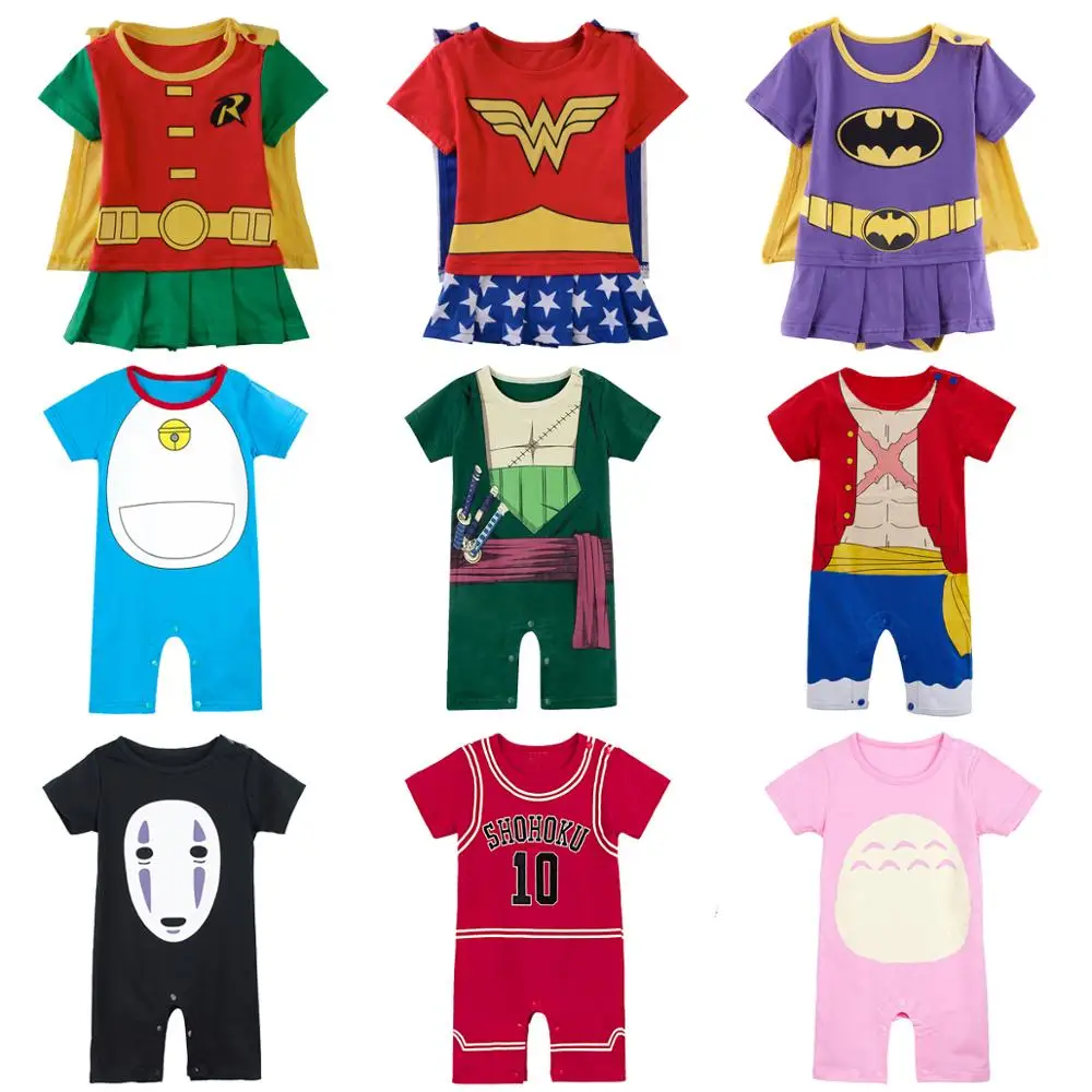 Baby Bodysuits medium Baby Romper Costume Boys Girls Superhero Jumpsuits Outfits Infant Playsuit Toddler Party Fancy Clothes Newborn Clothing Baby Bodysuits comfotable