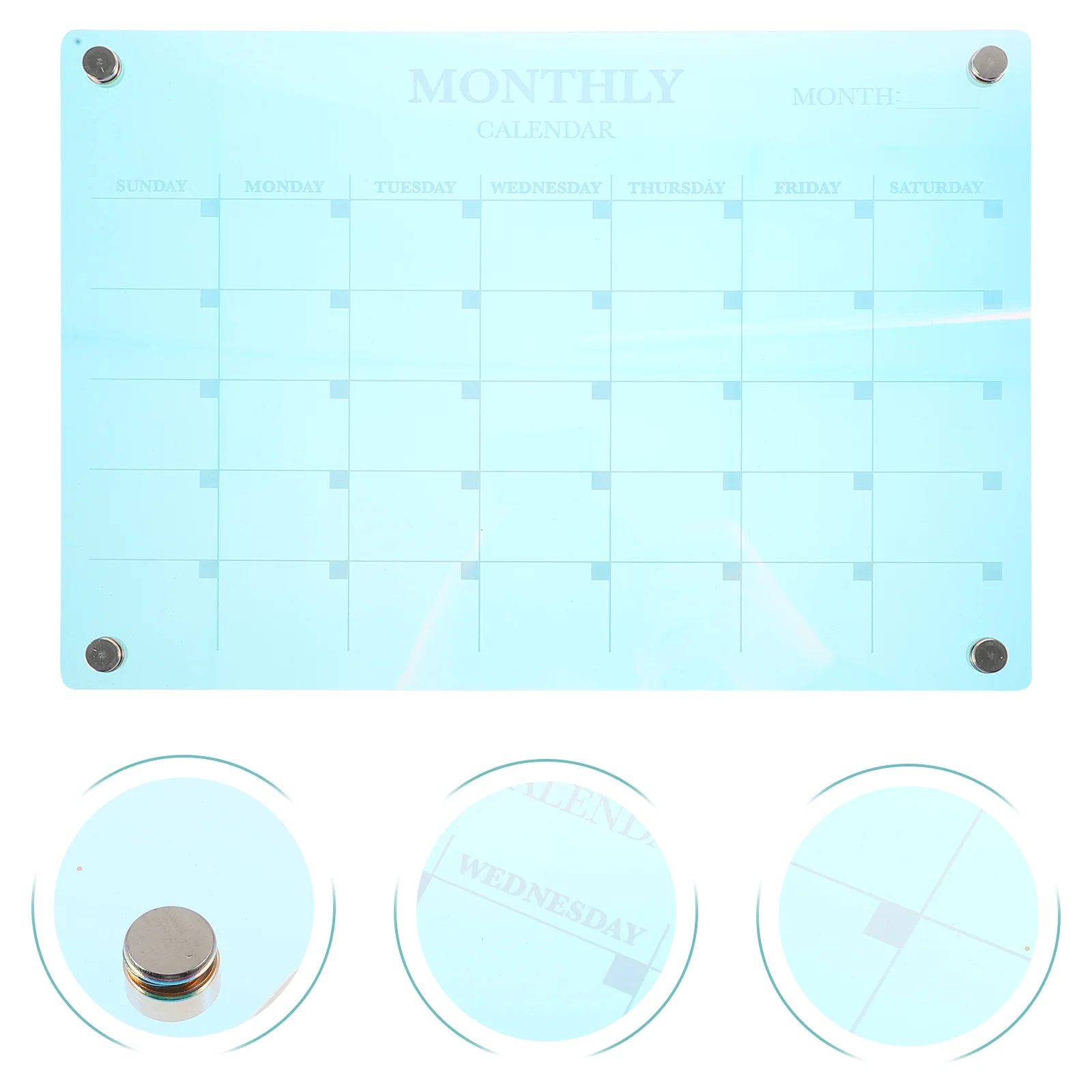 Acrylic Planner Board Monthly Planner Calendar To Do List Board for Kitchen Planning Magnetic Planner Board Memo Grocery List 6pcs magnetic notepads grocery list shopping list notepads with magnet fridge memo notepads