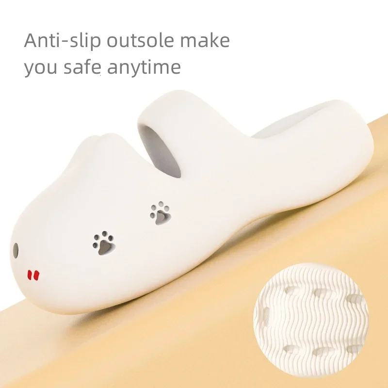 Women Summer EVA Non-slip Slippers Ladies Cute Cat Cartoon Home Indoor Sandals Female Outwear Soft Sole Pump Shoes