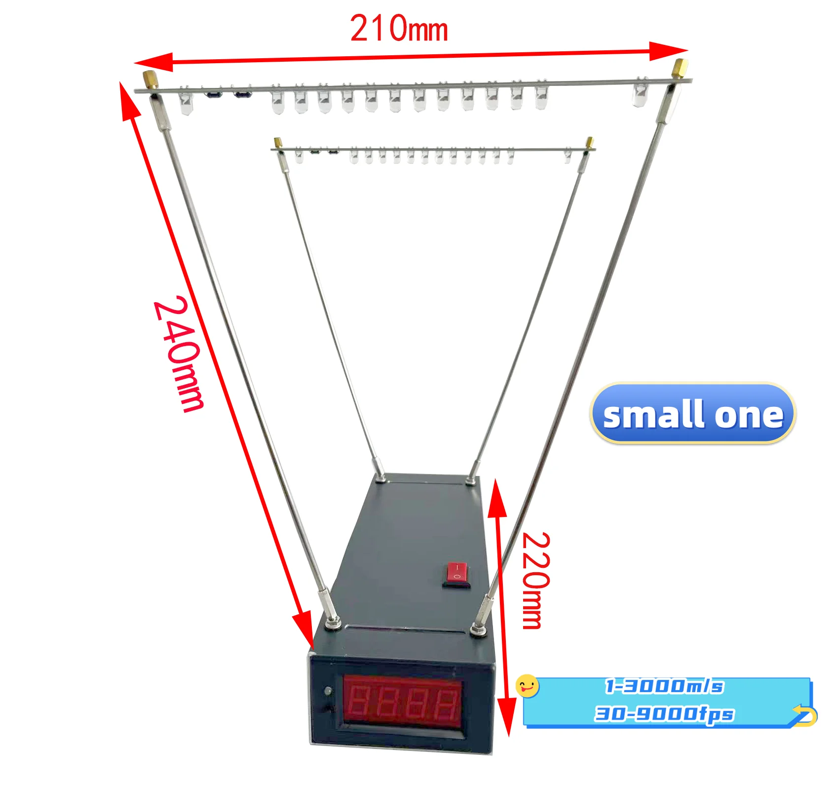 30-9999 FPS Pro Velocimetry Velocity Speed Measuring Instruments Slingshot Bow Speed Meter Chronograph for Shooting Playthings