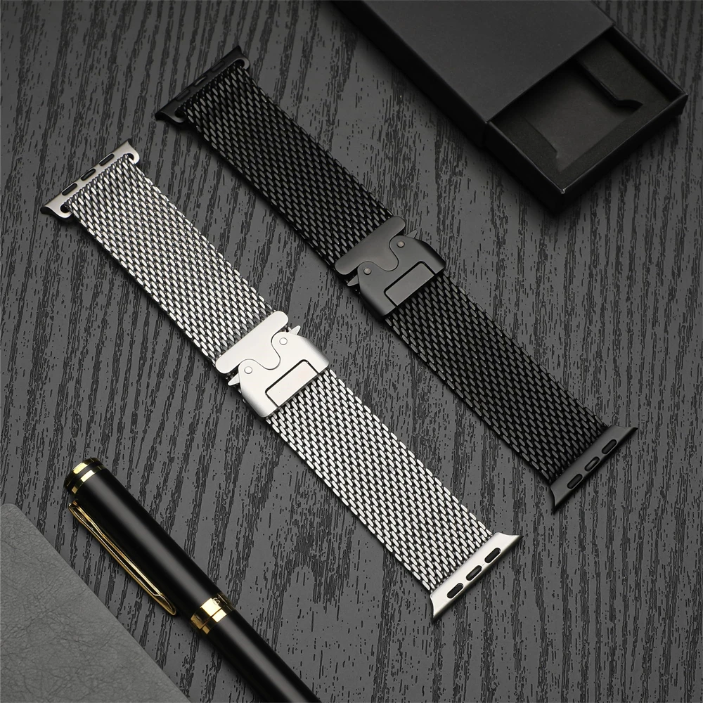 Elegant Titanium Milanese Loop for Smartwatch Straps and Accessories