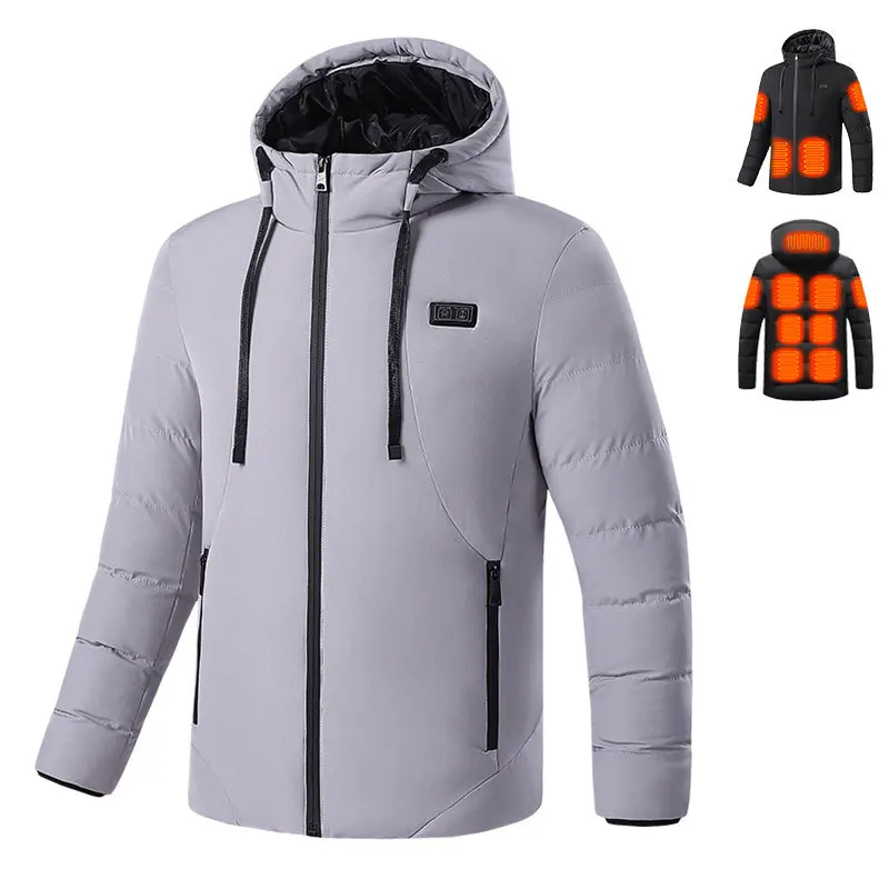 11 Areas Heated Jacket Mens Jacket Waterproof Heating Jacket Men Warm Winter Jackets For Men Parkas Coat Heated Vest Tactical