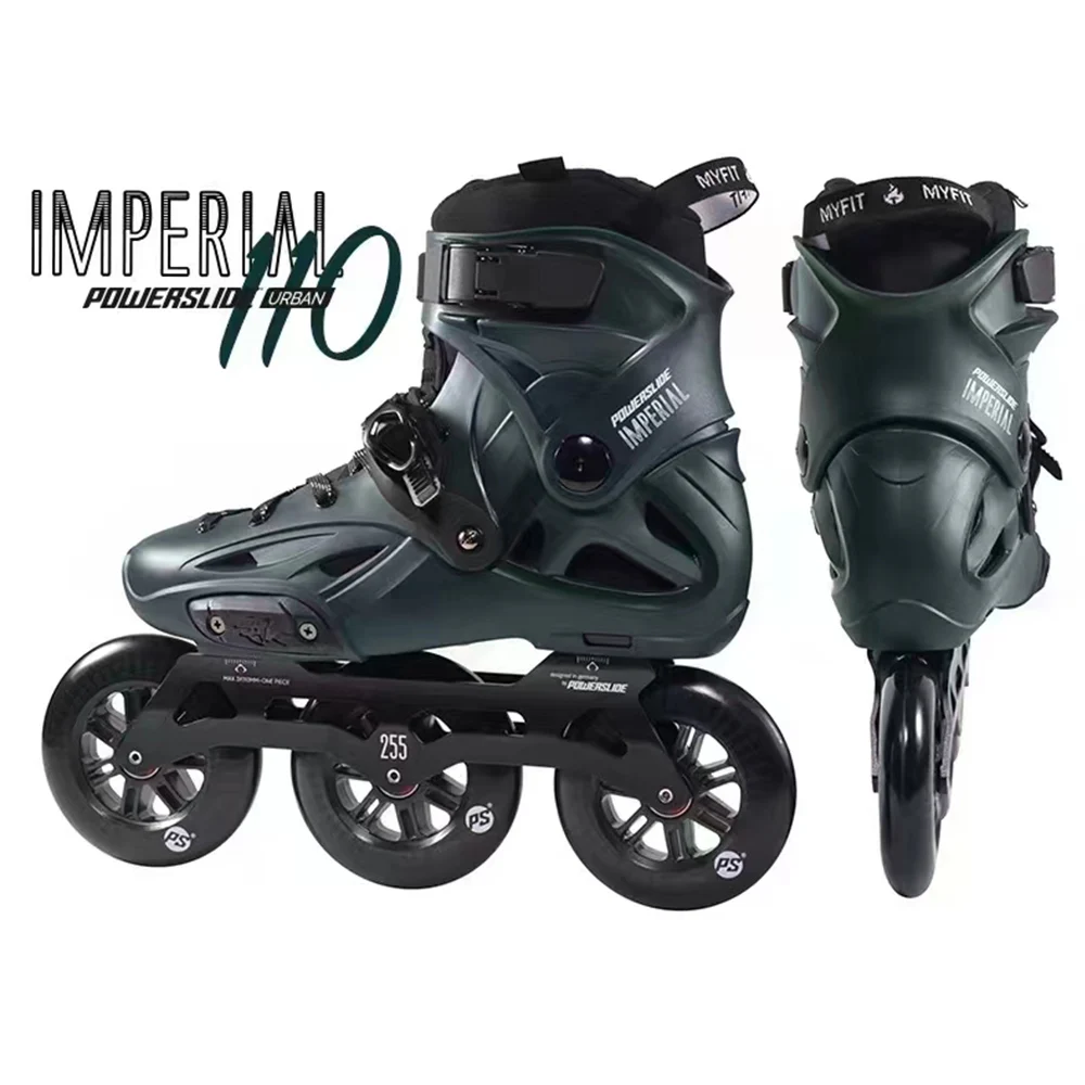 OriginalPowerslideImperialInlineSkates3x110or4WheelsProfessionalSlalomSlidingFree