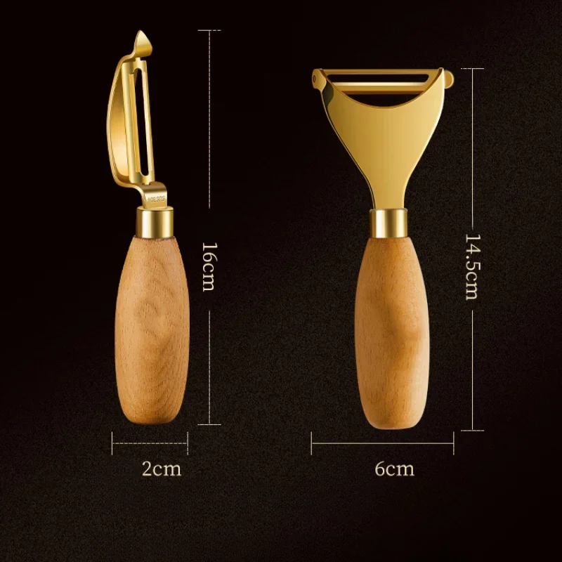 1PC Stainless Steel Solid Wood Handle Paring Knife Household Thickened Potato Fruit Paring Knife Melon Peelers Kitchen Gadgets