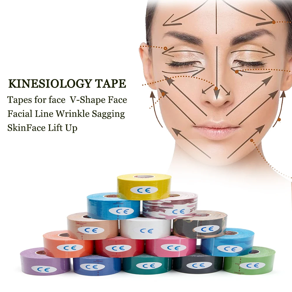 KinesiologyTapeBandageTapesforfaceVShapeFaceFacialLine