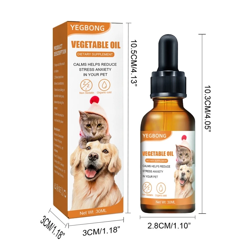 

Calming Essential Oil for Dogs and Cats Natural Organic Calming Drops Calming