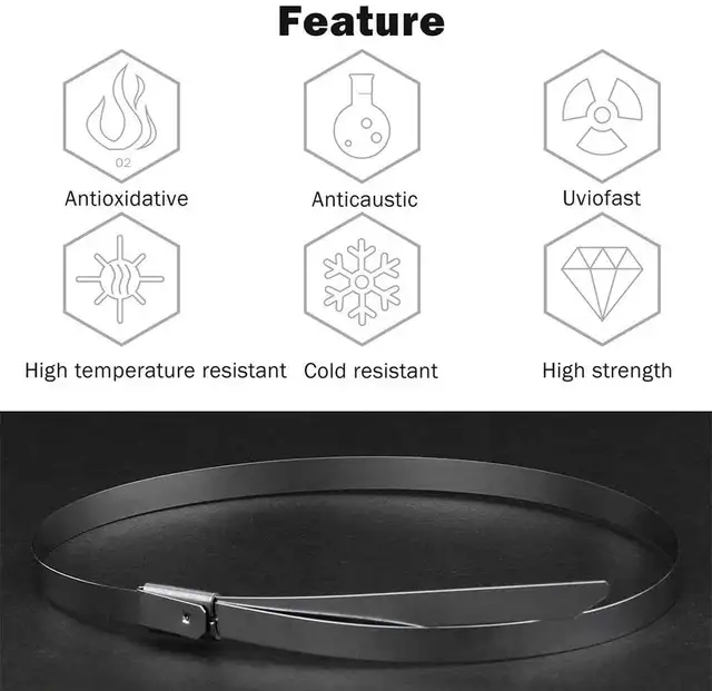 Arespark Fascette Etalliche 500&times;10 , Fascette In Acciaio Inox, 30