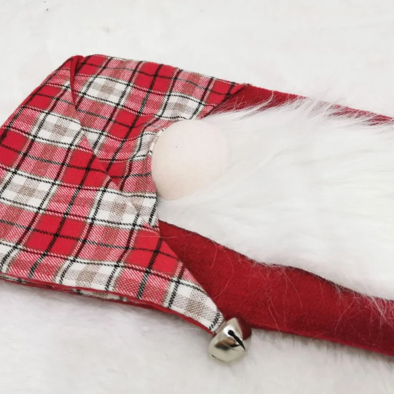 18 Inch Buffalo Plaid Christmas Stocking Gnome Character Socks, Perfect for Home Decor Holiday Party Decoration - Image 4