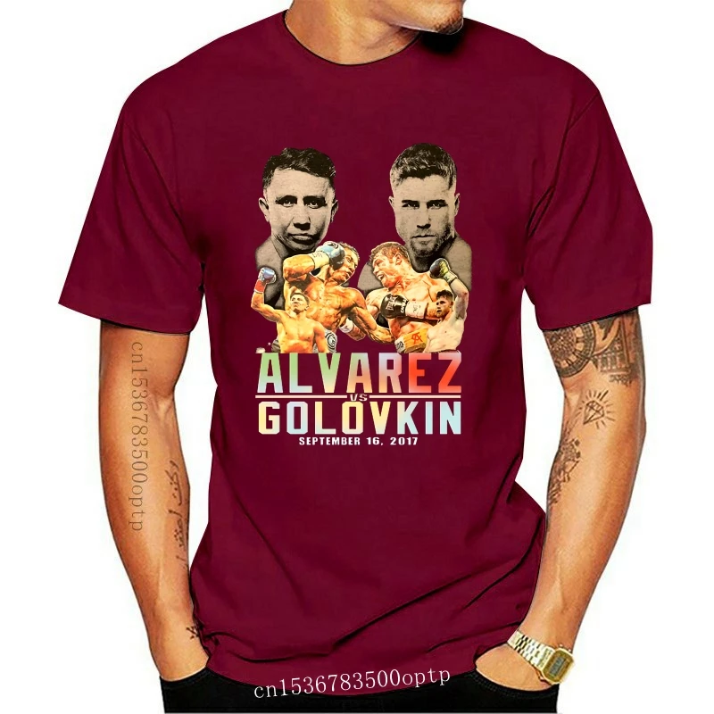 Abbigliamento Uomo Canelo Alez Vs Ggg Golovkin Graphic Boxing T Shirt Taglia Xl