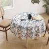 Floral Linen Cotton Tablecloth With Tassel retro nappe de table Table Cover round Dining Table Cover Tea Table Cloth Tafelkleed 3