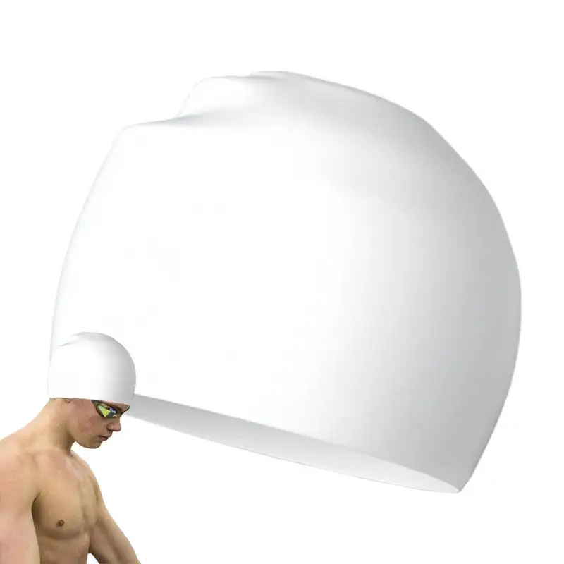 

Silicone Swim Cap Women Waterproof Swim Hat Bathing Swimming Caps Non-slip Silicone Swimming Hat For Women Men Adults