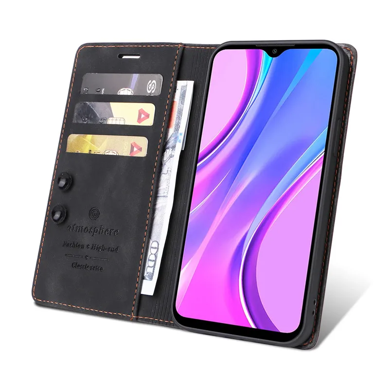 Luxury Magnetic Leather Stand Wallet Flip Case – Premium Protective Phone Cover