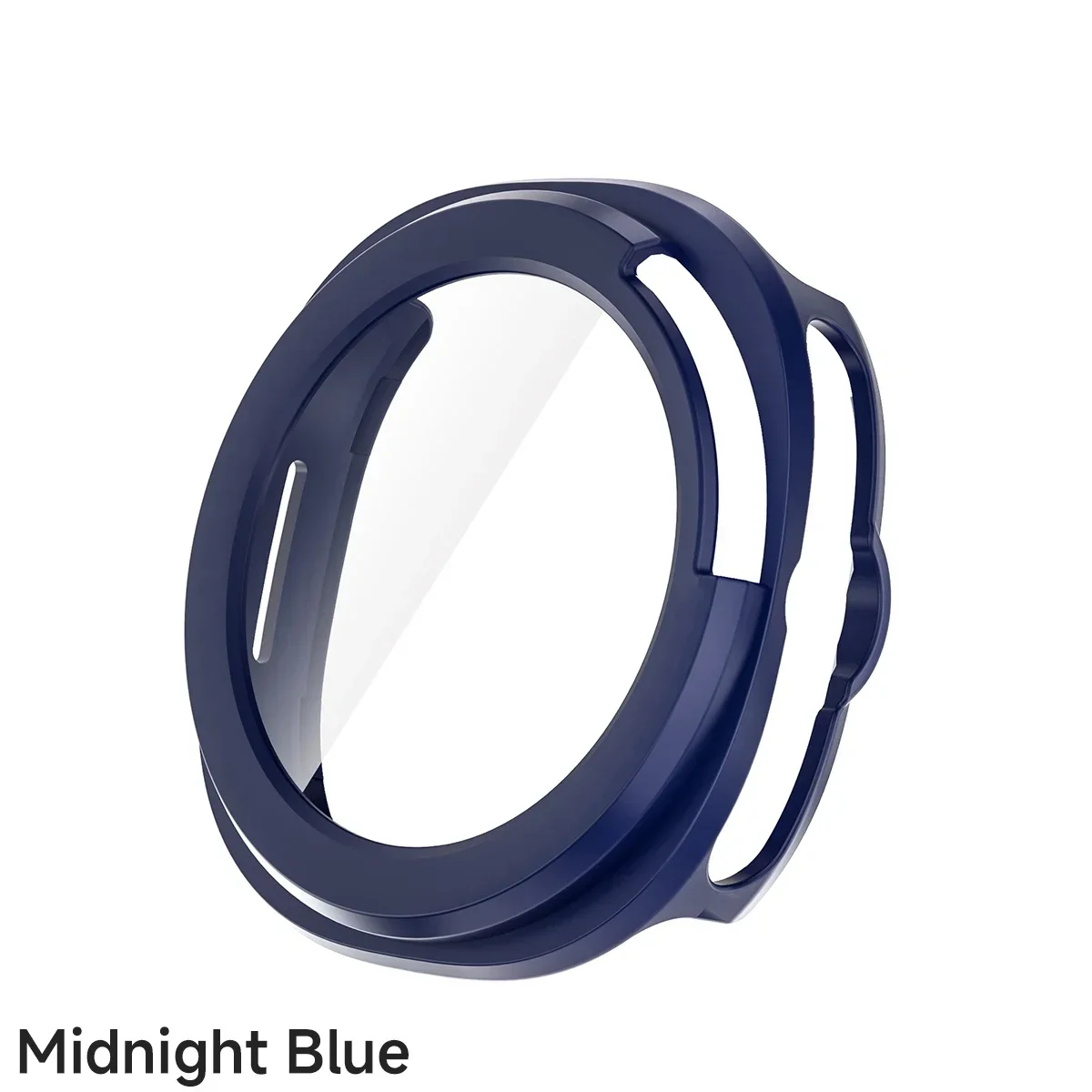 Tempered Glass Screen Protector Bumper Case for Smartwatch - 46mm PC Cover