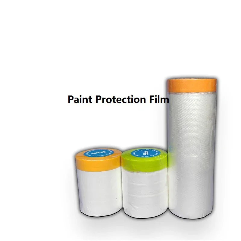 New Material Paint Protect Cover Spray Paint Masking Paper Plastic Kraft Paper Film Barrier Car Renovation Protective Tapes