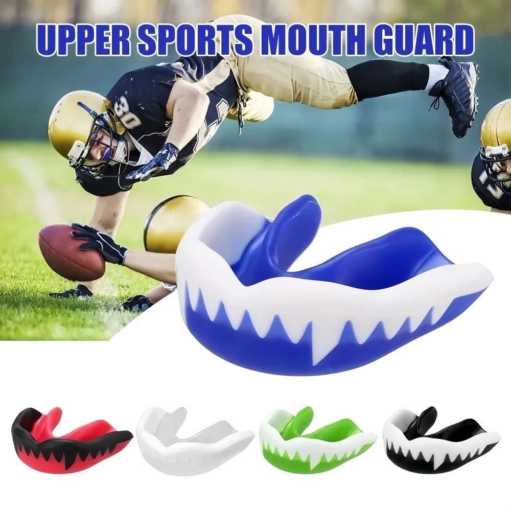 Mouth Guard Boxing Gum Shield with Storage Box MMA Martial Arts Mouth Guard for Football Wrestling Hockey Lacrosse Boxing