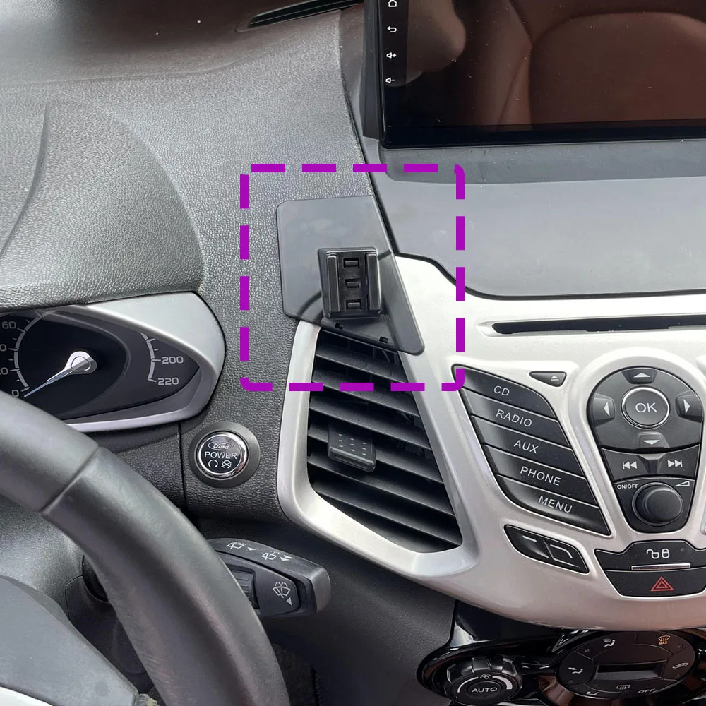 Ford Ecosport 2013 2014 2015 2016 2017 차량용 전화 홀더 특수 고정 브래킷베이스 무선 충전 인테리어 액세서리