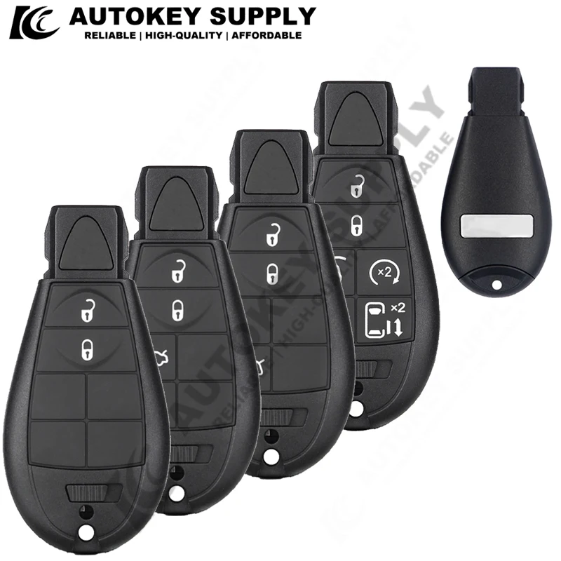 2 3 4 Pulsanti Di Ricambio Smart Remote Key Keyless Fob Case Car Key Shell Fob Forchrysler Jeep Commander Grand Cherokee Akcrs11