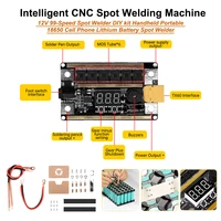 12V 99-Speed Intelligent CNC Spot Welding Machine DIY kitHandheld Portable for 18650 Mini GX591 Spot Welder Control Board 1800A 1