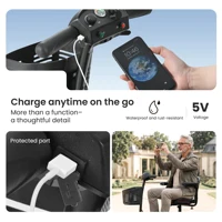 Scooter de voyage de luxe pliable à 4 roues SWEETRICH S2, moteur 250W, scooter de mobilité portable pour personnes âgées et handicapées 7