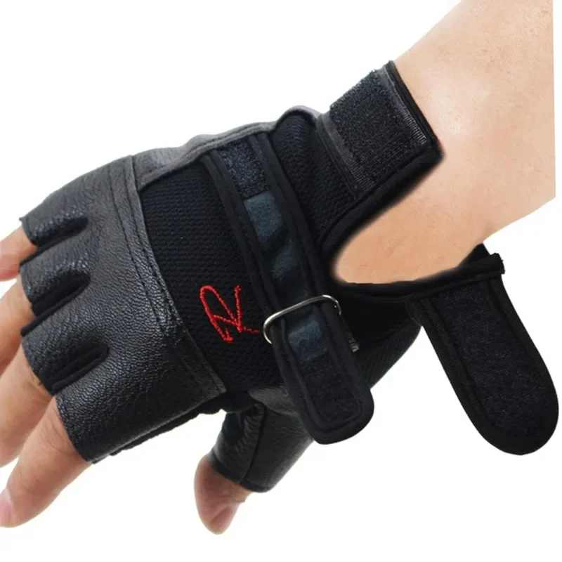 Gym Gloves Weight Lifting Bodybuilding Fitness Training Lengthen Wrist Straps Men Women fitness gloves