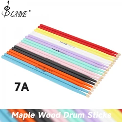 Professional Wooden Drum Sticks 7A Maple Wood Drumsticks Percussion Instrument Accessories For Beginners Kids 1 Pair