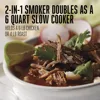 2-in-1 Indoor Electric Smoker & Programmable Slow Cooker, 6 Quart, With 3-Tier Smoking Rack for Meat 3