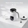 Maestri House Integrated Milk Frother with Large Capacity Smart Adjustable Temperature Thickness Control Coffee Frothing Foamer 5