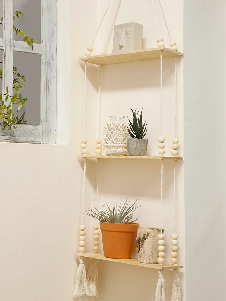 Estante Flotante De Madera De Pino Natural Benroos – 19x58 Cm, Estilo London, Para LEGO Y Decoración