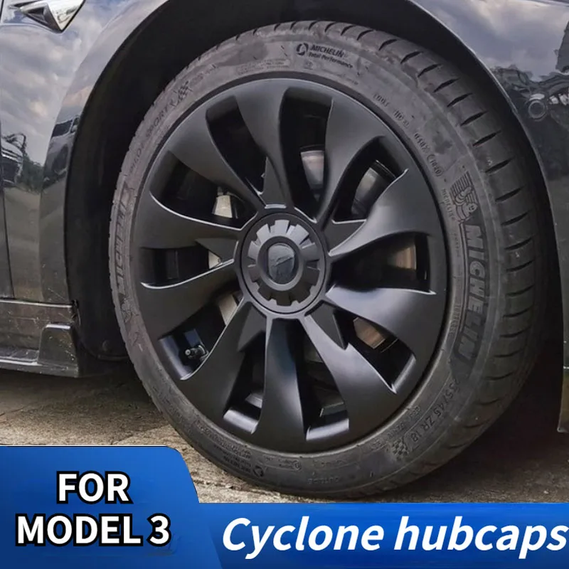 

4PCS for Tesla Model 3 18 Inch Hub Cap Original Car Replacement Wheel Cap Automobile Hubcap Full Cover Accessories