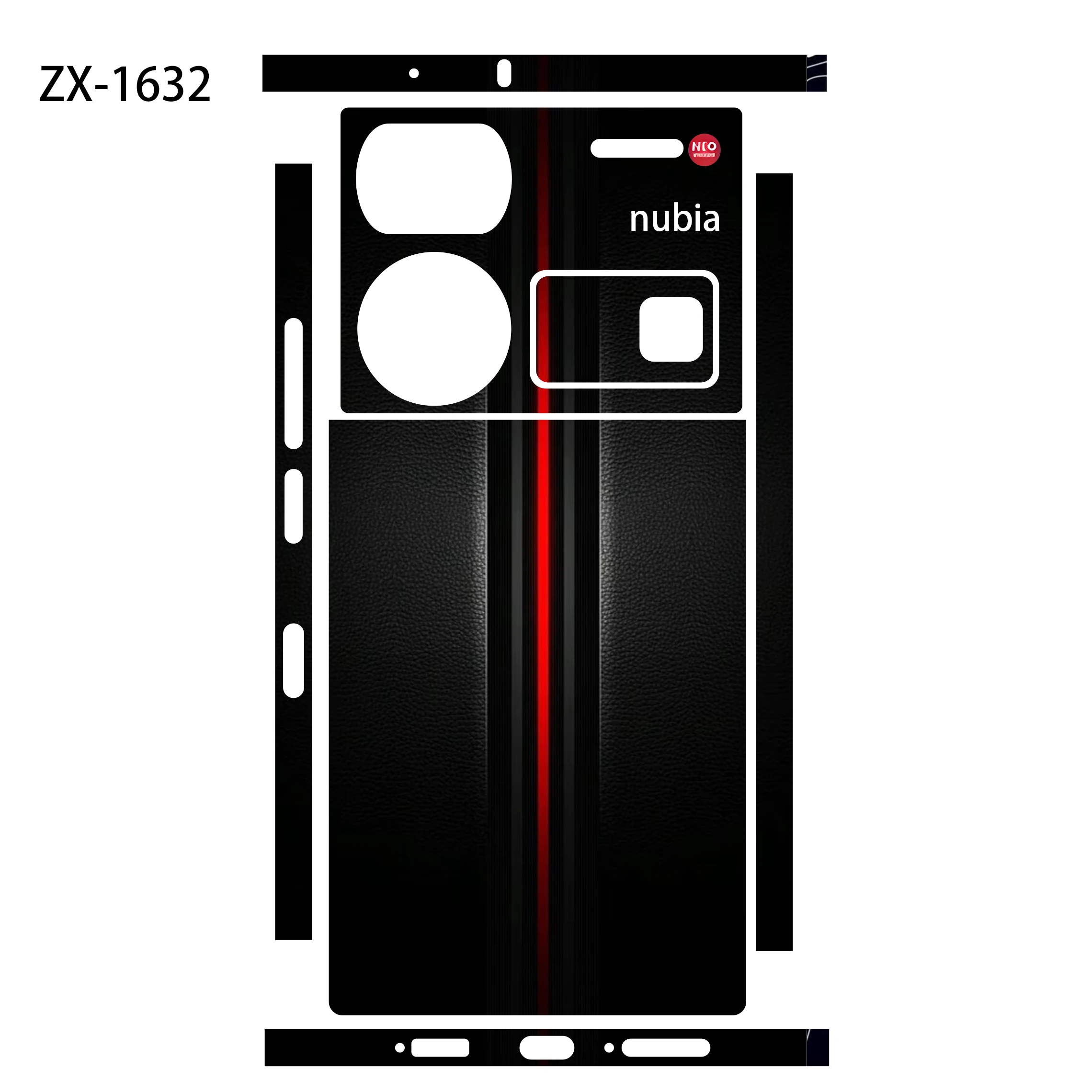 Colorful Sticker for Nubia Z70 Z60 50Ultra 5G Back Screen