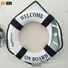 20-40cm Welcome Aboard Nautical Life Lifebuoy Ring Boat Wall Hanging Mediterranean Style Bar Window Background Wall Home Decor 4