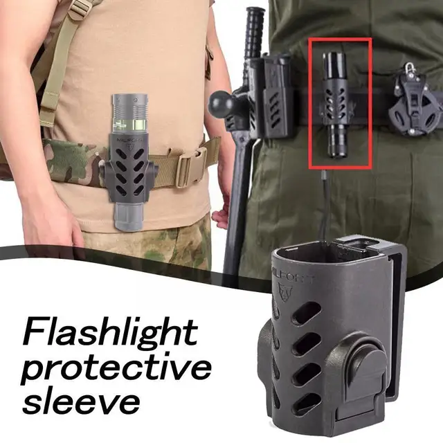 Tactical Flashlight Case Pouch Holster Belt Clip Torch Survival Hunting Pouch Accessory Cover Kits LED Lighting Military M7A3