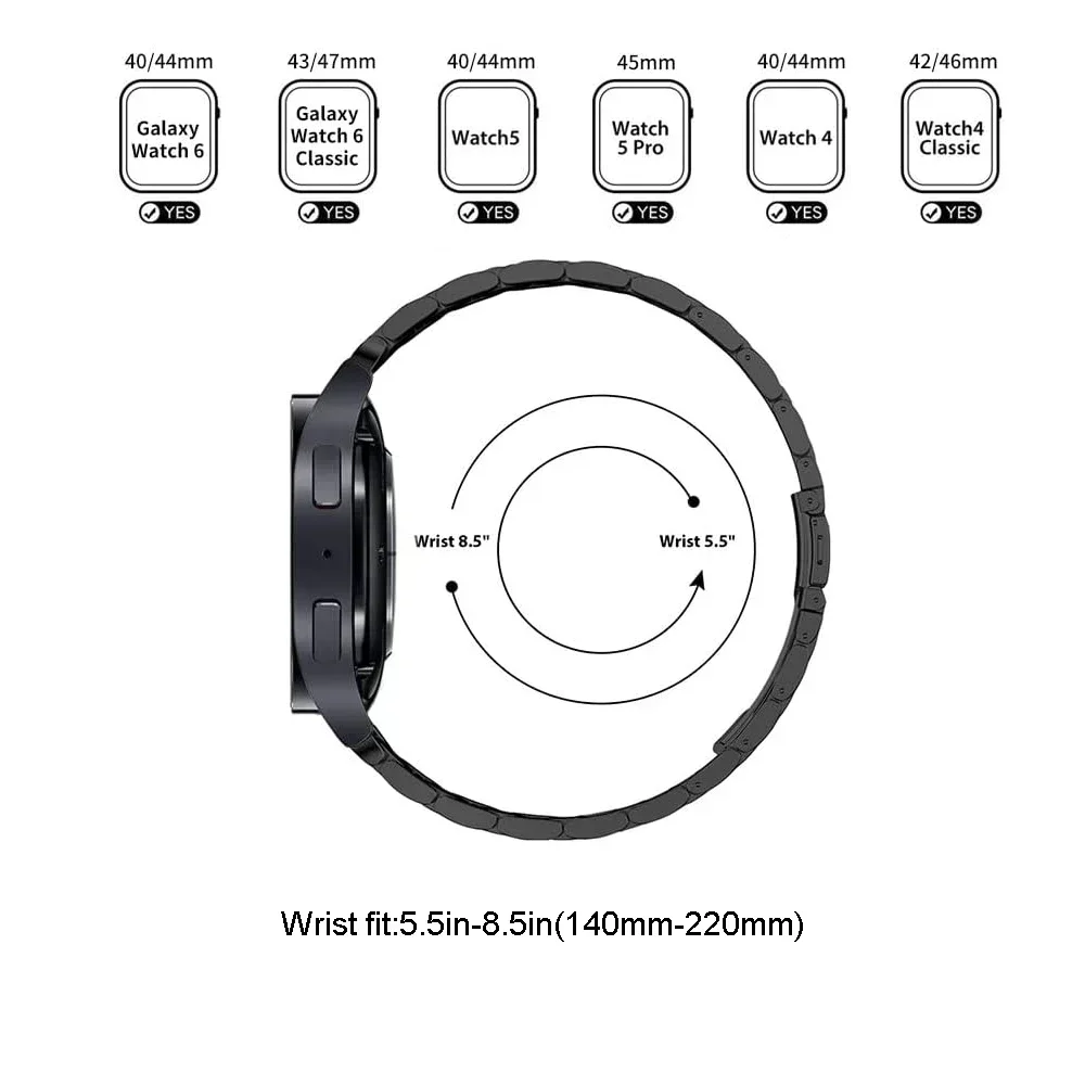Premium No-Gap Quick Fit Stainless Steel Watch Strap Bracelet