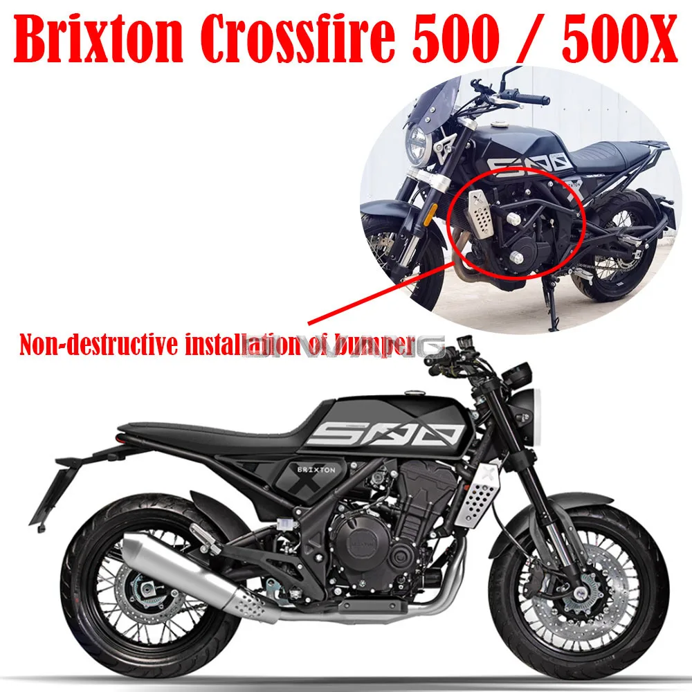 

Bumper Engine Guard Crash Bars Rear Seat Rack Bracket For Brixton Crossfire 500 / 500X Luggage Carrier Cargo Shelf Support