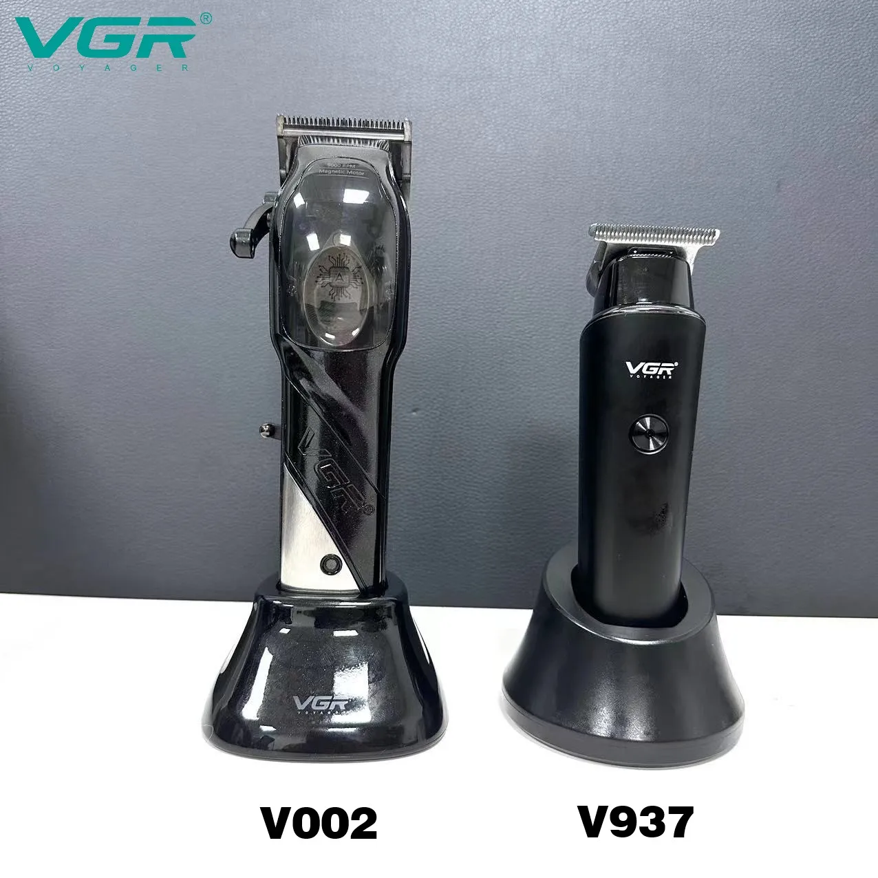 

VGR V002 V937 9000RPM Magnetic Motor DLC Blade Hair Clipper Barber Professional Hair Cutting Machine Electric Trimmer for Men