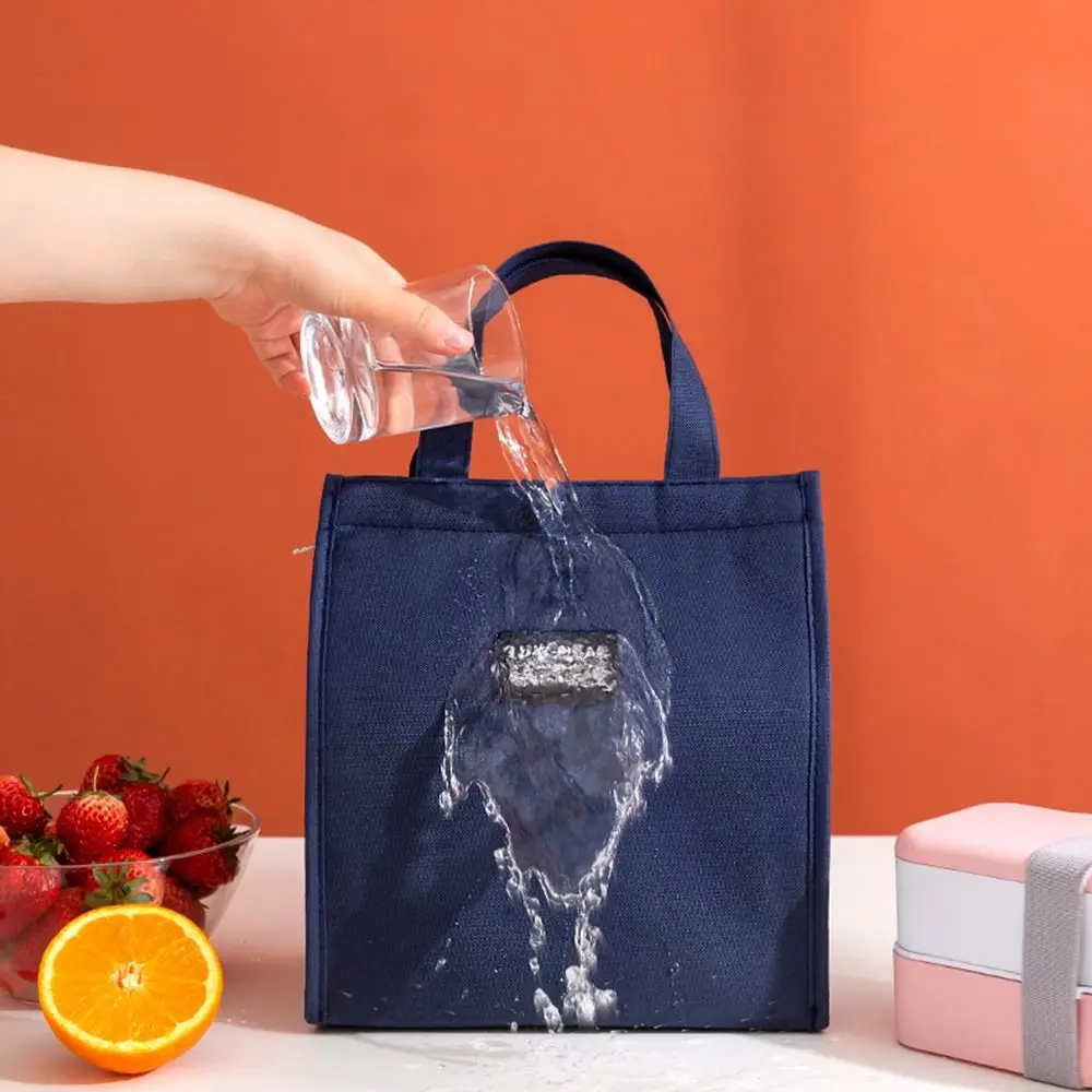 1Pcs Langlebige S/M/L Isolierte Thermische Tasche Wasserdichte Tragbare Kühler Mittagessen Tasche Lagerung Tasche Picknick Reise – Detail 6