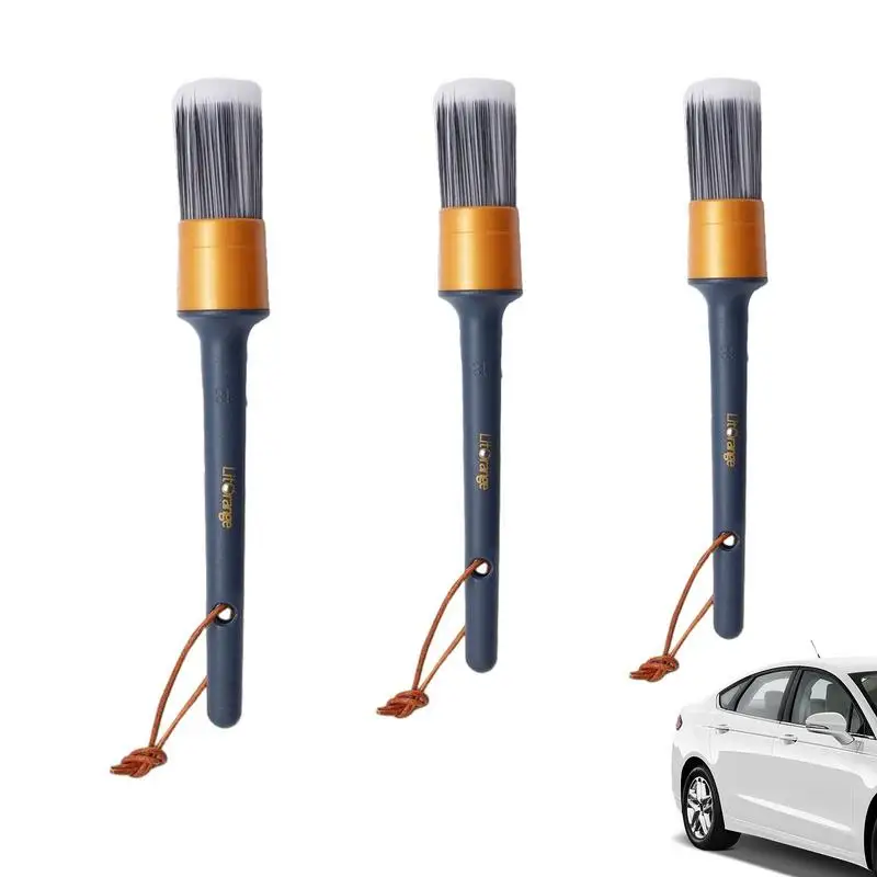 

Car Detailing Brushes Auto Detailing Brush Set With Soft Mixed Hair Detailing Set Car Detailing Kit For Cleaning Leather Seats