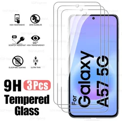 3 - Pack 9H Tempered Glass Screen Protectors - Premium Protective Glass Screen Cover - Samsung A57 5G (3 Pieces Glass)