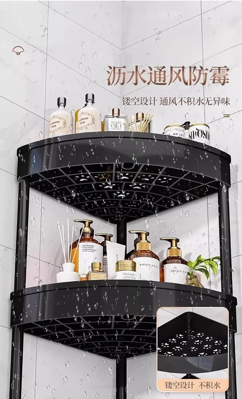 Kitchen Storage Organizer Bathroom Corner Cabinet 3/4/5 Tier Rolling Cart Storage Shelf Rolling Storage Cart Organizers Shelves