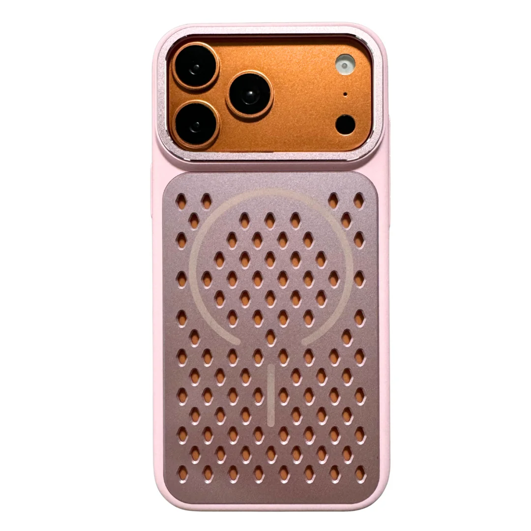 Luxury Cooling Magnetic Phone Case with Breathable TPU Shockproof Cover