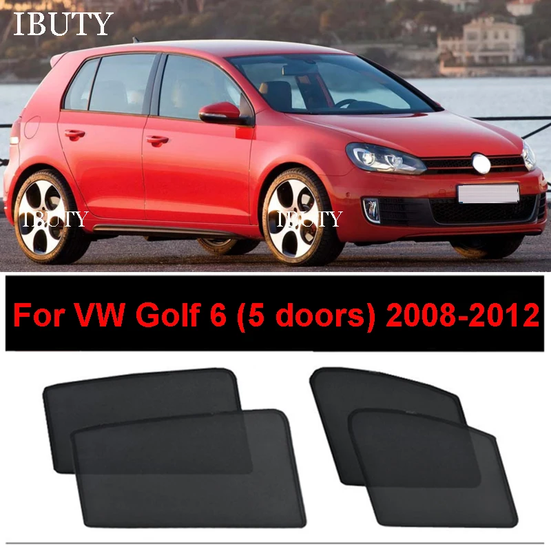 

For Volkswagen Golf 6 MK6 5 Doors 2008-2012 Accessories Car Sunshade Visor Mesh Curtains Side Window Sun Shade UV Heat Sunshield