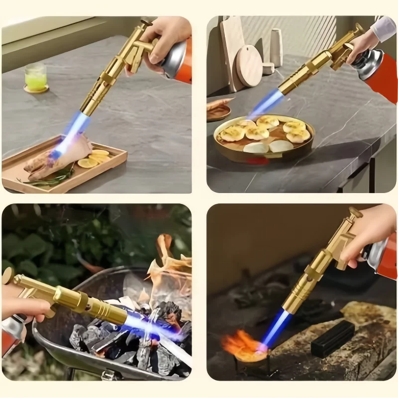 Copper Tube Spray Gun Adjustable Flame Outdoor Camping