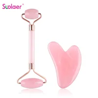 Gua Sha Body Massage Face Gouache Scraper Roller Set Face Lift Devices Natural Resin Beeswax Guasha Tools Health Relax Massager